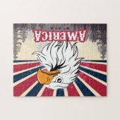 Beau drapeau américain / Eagle Jigsaw Puzzle (Horizontal)