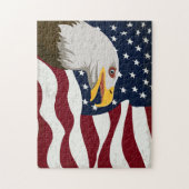 Beau Eagle & USA Drapeau Jigsaw Puzzle (Vertical)