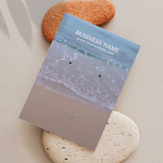 Beau écran d'oreille de plage