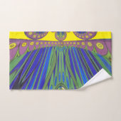 Beau ensemble de serviettes de bain d'art africain (Serviette à main)