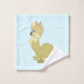 Beau ensemble de serviettes de bain en chat - Pers (Gant de toilette)