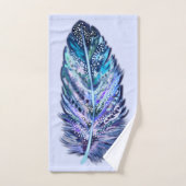 Beau ensemble de serviettes de bain en plumes - Vo (Serviette à main)