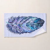 Beau ensemble de serviettes de bain en plumes - Vo (Serviette à main)