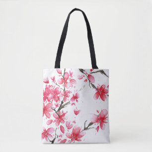 Beau et élégant sac fourre-tout à fleurs de