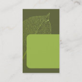 beau et mignon tem vert de carte de visite de (Dos)