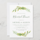 Beau été vert réherphoque dîner invitation (Devant)