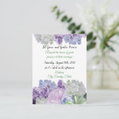 Beau Faire-part de mariage de fleurs mixtes (Debout devant)