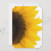 Beau Faire-part de mariage de tournesol élégant (Dos)