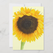 Beau Faire-part de mariage de tournesol élégant (Dos)