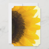 Beau Faire-part de mariage de tournesol élégant (Dos)