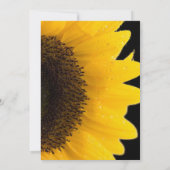 Beau Faire-part de mariage de tournesol élégant (Dos)