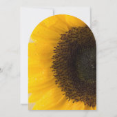 Beau Faire-part de mariage de tournesol élégant (Dos)
