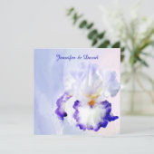 Beau faire-part de mariage d'iris (Debout devant)