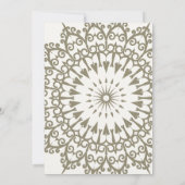 beau faire-part de mariage musulman motif (Dos)