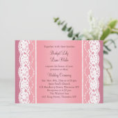 Beau Faire-part de mariage or Rose (Debout devant)