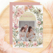 Beau Faire-part de naissance de printemps Fleur sa