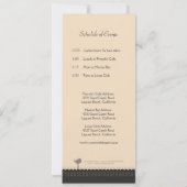 Beau Faire-part rouge et noir Vintage (Dos)