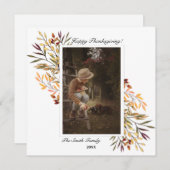 Beau feuillage d'automne Thanksgiving Carte photo (Devant / Derrière)