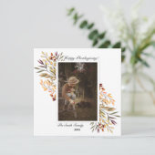 Beau feuillage d'automne Thanksgiving Carte photo (Debout devant)