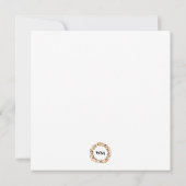 Beau feuillage d'automne Thanksgiving Carte photo (Dos)