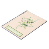 Beau feuillage, Multiusage, Journal d'écriture, (Côté gauche)