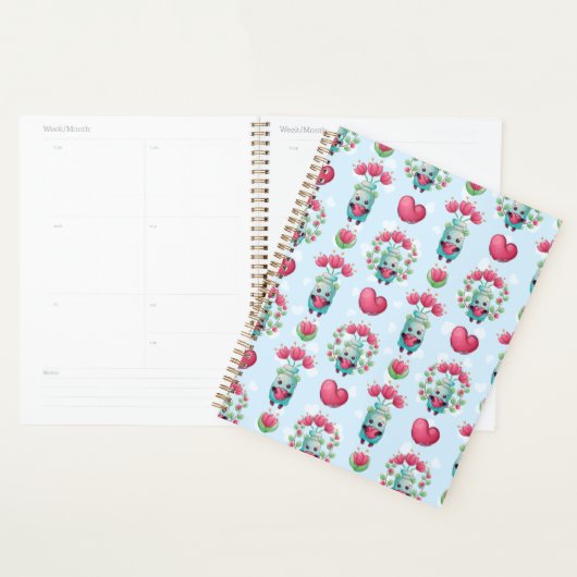 Beau Floral Mason Jar Hearts Motif (Devant avec enveloppe)