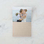 Beau Floral Rustique Mariage Kraft Merci (Intérieur)