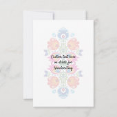 Beau Folklore rose, rouge et Merci bleu (Dos)