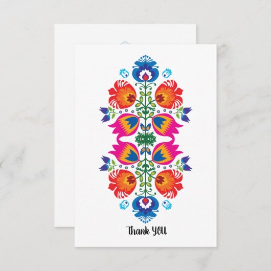 Beau Folklore rose, rouge et Merci bleu (Devant / Derrière)