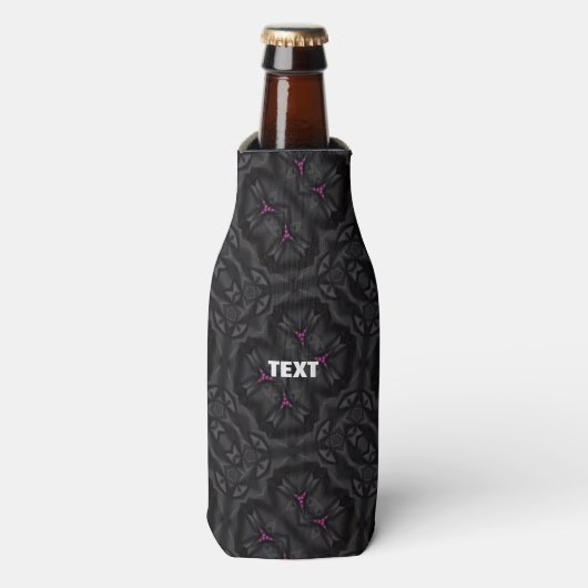 Beau fou Abstrait Zipped Bottle Glacière (Bottle Devant)