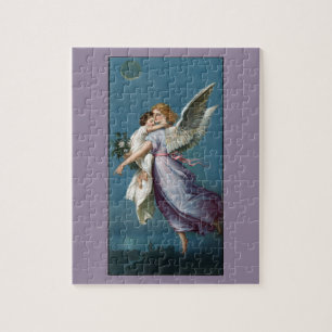 Beau Gardien Ange Peinture Jigsaw Puzzle