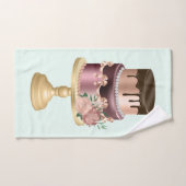 Beau gâteau de fête de Glam brillant (Serviette à main)