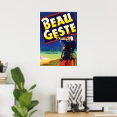 Beau Geste Adventure Novel door P.C. Wren  Poster (Thuiskantoor)