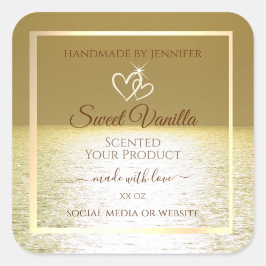 Beau Golden Ocean Produit Packaging Étiquettes (Devant)