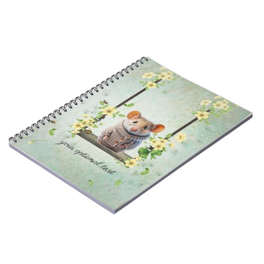 Beau Hamster sur Carnet à aile (Côté gauche)