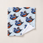 Beau Harlequin Canards Lovebirds (Gant de toilette)