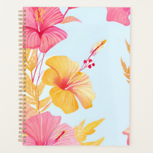 Beau Hibiscus Aquarelle de fleur tropicale