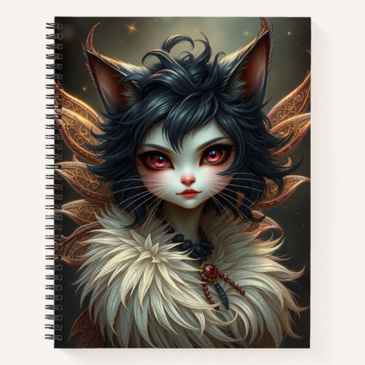 Beau Imaginaire Chat Fairy Art Carnet (Devant)