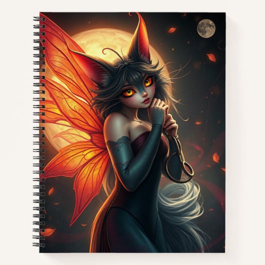 Beau Imaginaire Chat Fairy Art Carnet (Devant)