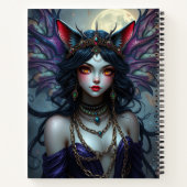 Beau Imaginaire Chat Fairy Art Carnet (Dos)