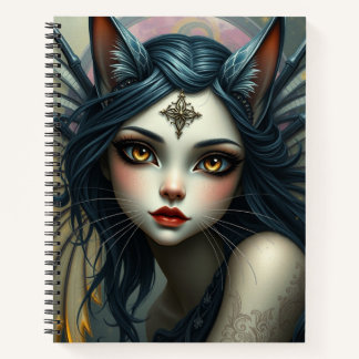Beau Imaginaire Chat Fairy Art Carnet