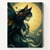 Beau Imaginaire Chat Fairy Art Carnet (Dos)