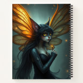 Beau Imaginaire Chat Fairy Art Carnet (Dos)