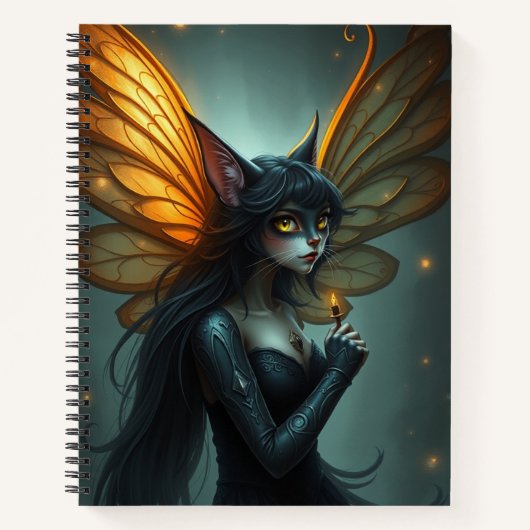 Beau Imaginaire Chat Fairy Art Carnet (Devant)