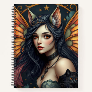 Beau Imaginaire Chat Fairy Art Carnet