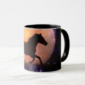 Beau Imaginaire Cheval Lune Coffee Cup Mug (Devant droit)