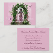 Beau Imaginaire rose elfe Cartes de visite (Devant / Derrière)