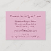 Beau Imaginaire rose elfe Cartes de visite (Dos)