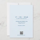 Beau intemporel mariage floral Invitations (Dos)