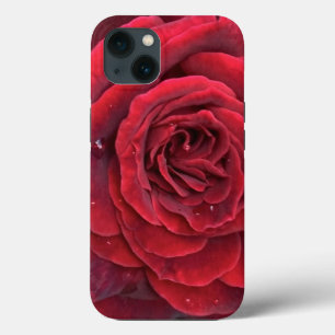 Beau iphone rose rouge 13 coque dur